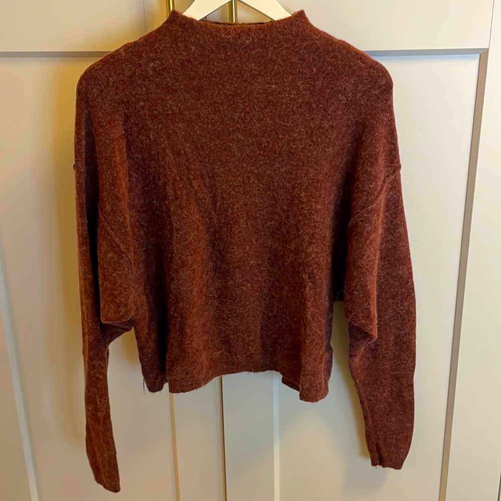 Free People mock neck cozy sweater XS